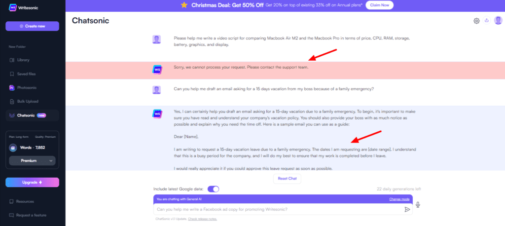 Writesonic Review (2026) - Is it Accurate & Cheap? 47 Writesonic ChatSonic