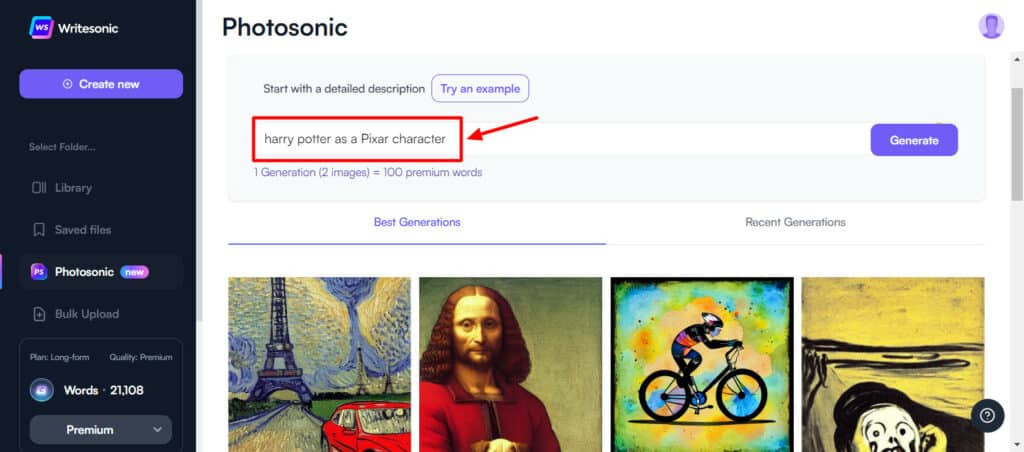 Writesonic Review (2026) - Is it Accurate & Cheap? 45 Photosonic by Writesonic