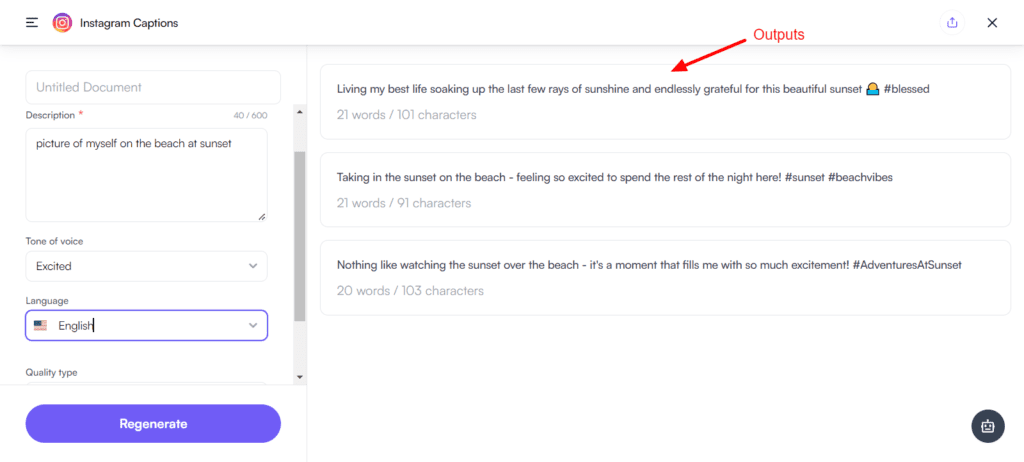 Writesonic Review (2026) - Is it Accurate & Cheap? 29 Writesonic Instagram Captions