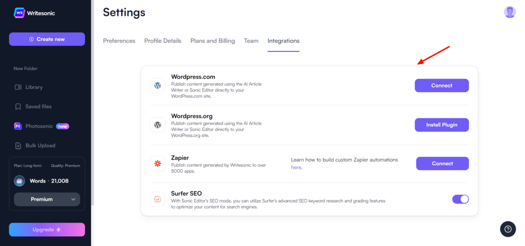 Writesonic Review (2026) - Is it Accurate & Cheap? 53 Writesonic Integrations