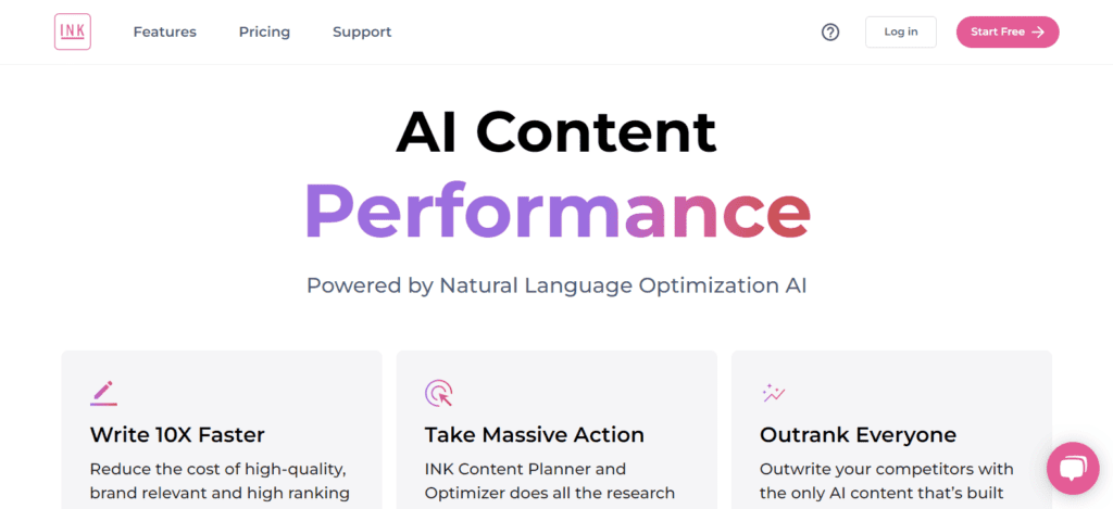 11 Best FREE AI Content Generator Tools (2026) - Free AI Tools For Content Creation 22 Ink homepage