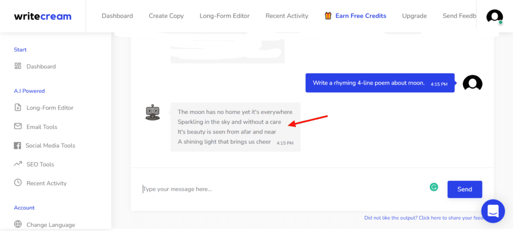 Writecream Review (2026) - Is Lifetime Deal Worth It? 24 Writecream ChatGenie