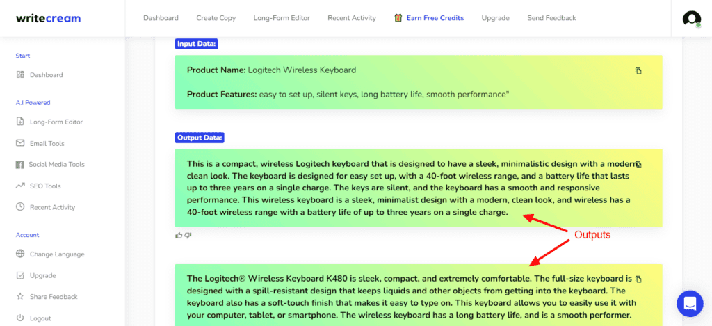 Writecream Review (2026) - Is Lifetime Deal Worth It? 12 Writecream Product Descriptions