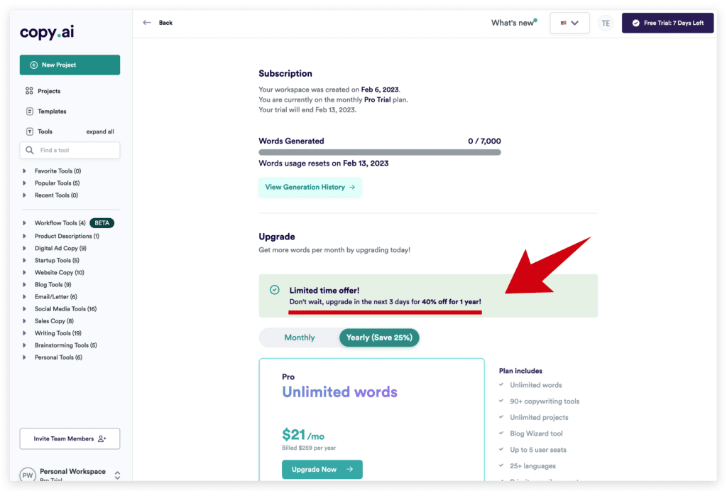 CopyAI Discount Coupon Code