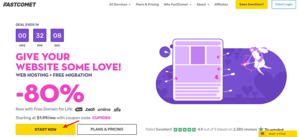 FastComet Review November 2025 - What's Special In FastComet? 1 FastComet homepage