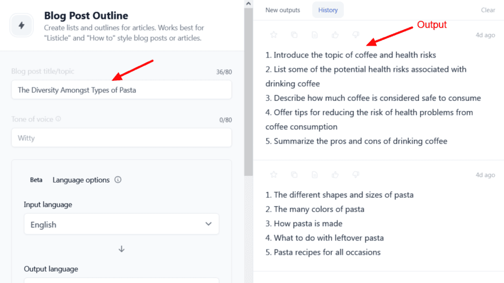 Jasper AI Blog Post Outline