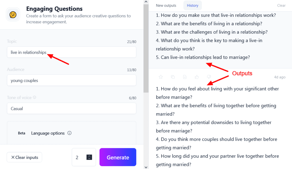 Jasper AI Engaging Questions