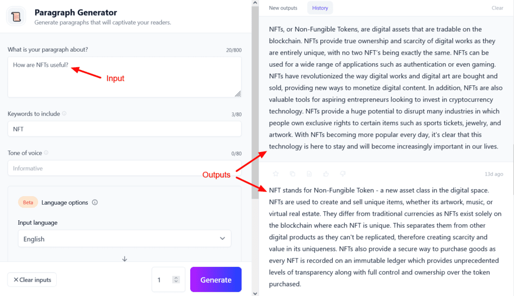 Jasper AI Paragraph Generator