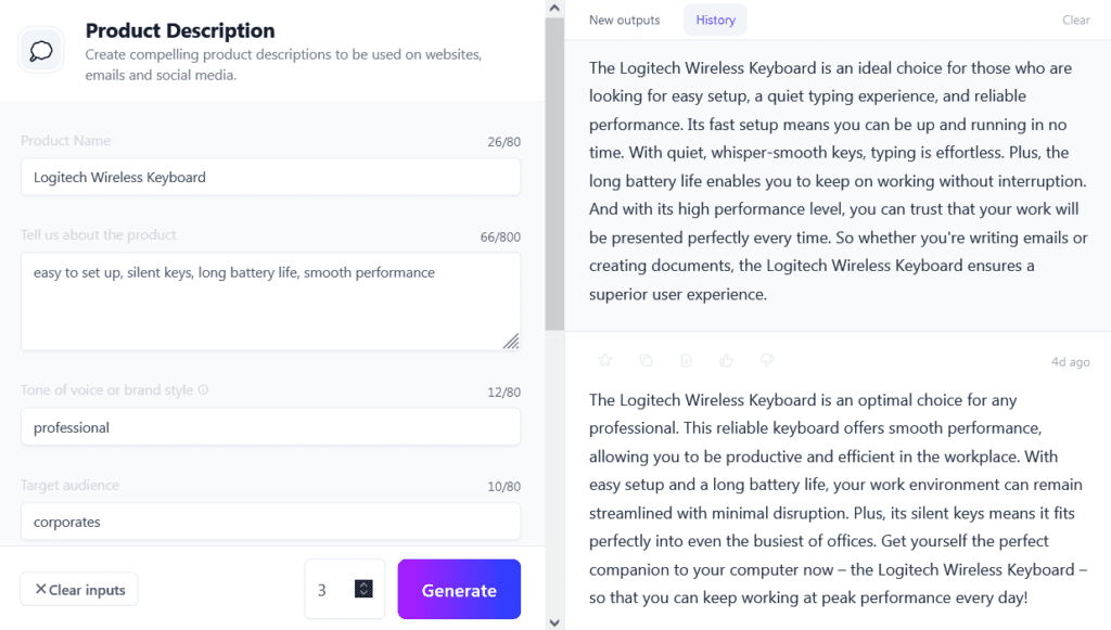 Jasper AI Product Description