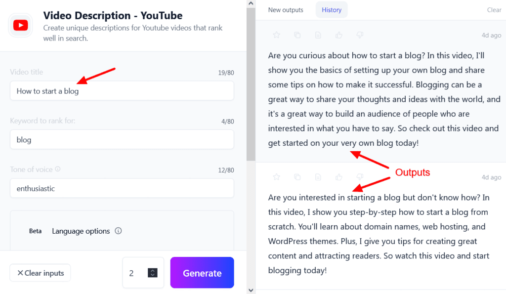 Jasper AI Video Description YouTube