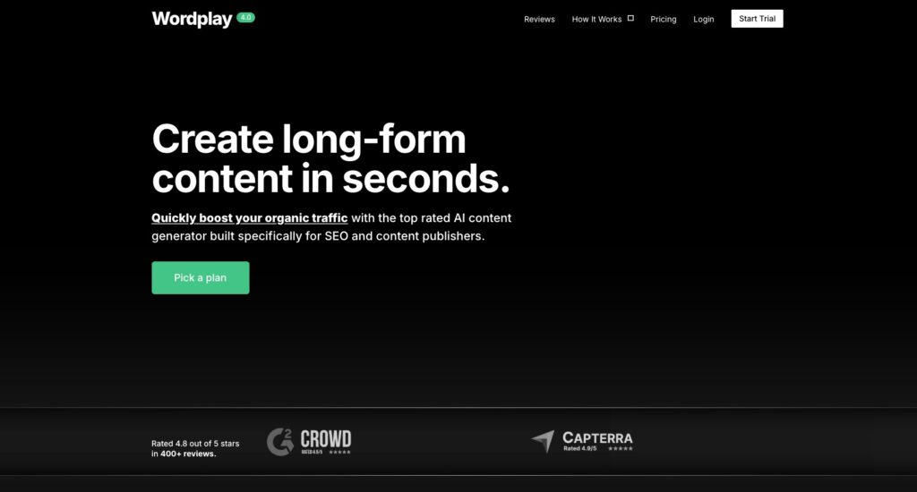 WordPlay homepage