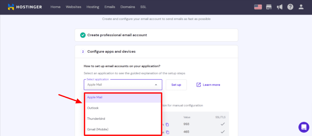 WP Mail SMTP Review (2026) - Easily Fix WordPress Emails 5 Hostinger-email-setup-