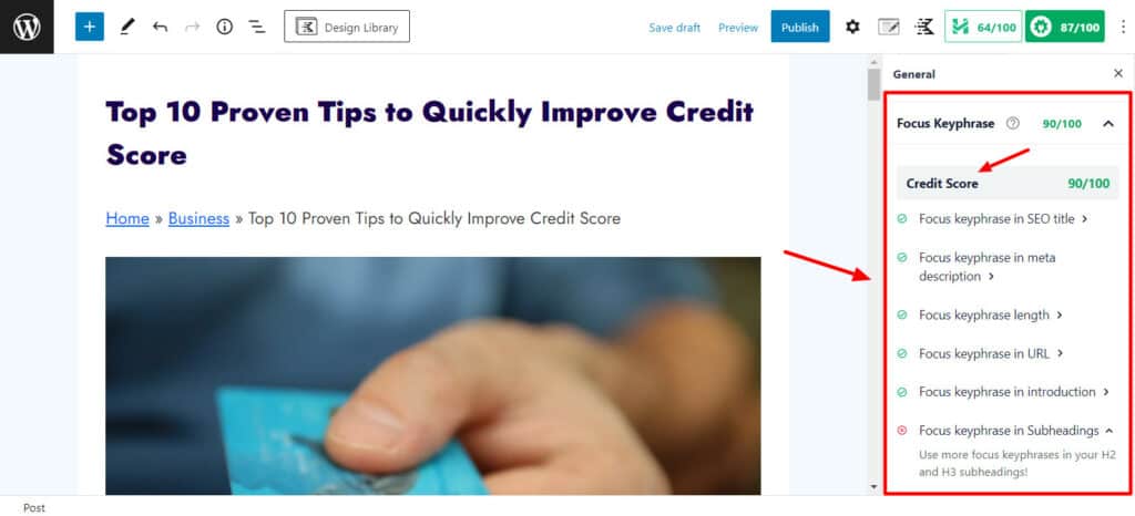 All In One SEO Review (2026) - Is This Worth Paying? 8 AIOSEO - Adding Focus Keyphrase