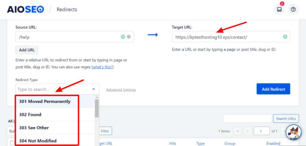 All In One SEO Review (2026) - Is This Worth Paying? 25 AIOSEO - Setting redirection