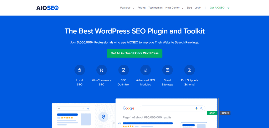 All In One SEO Review (2026) - Is This Worth Paying? 1 All In One SEO Review - HomePage