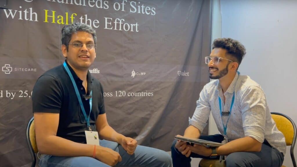 Akshat Getting Interviewed with Kripesh