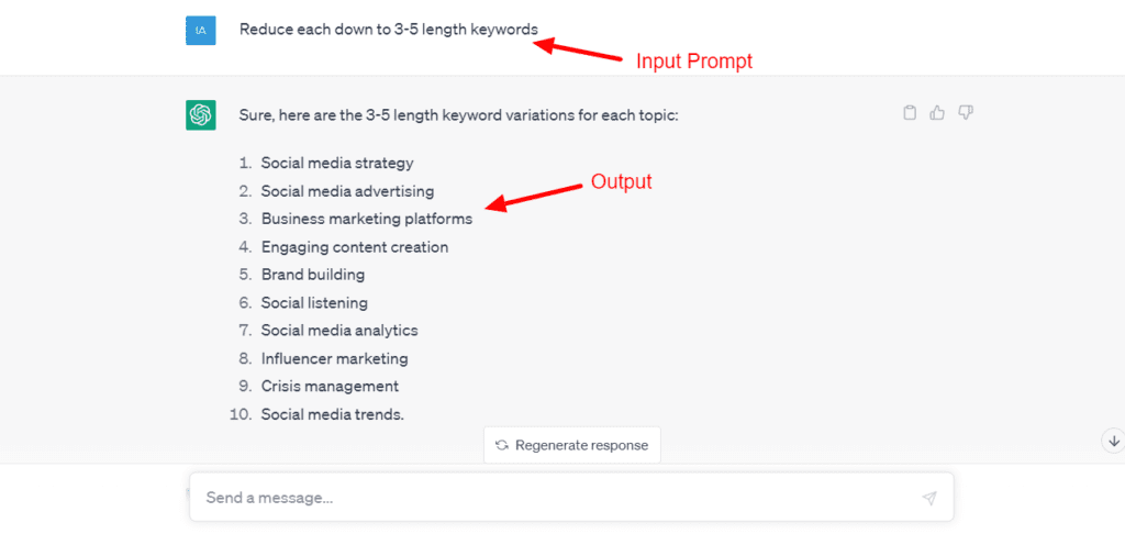 ChatGPT SEO Topical authority - keyword length reduction