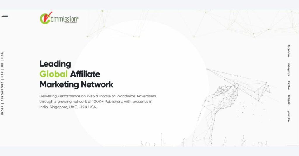 vCommission Homepage