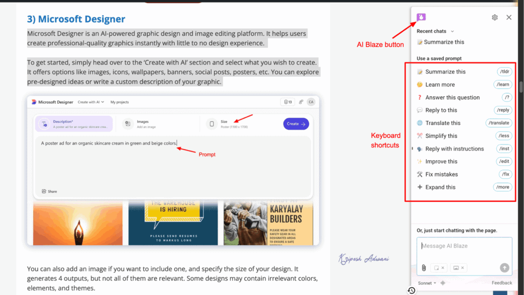 11 BEST AI Chrome Extensions (2026) - Everyone Should Use This 8 AI Blaze UI