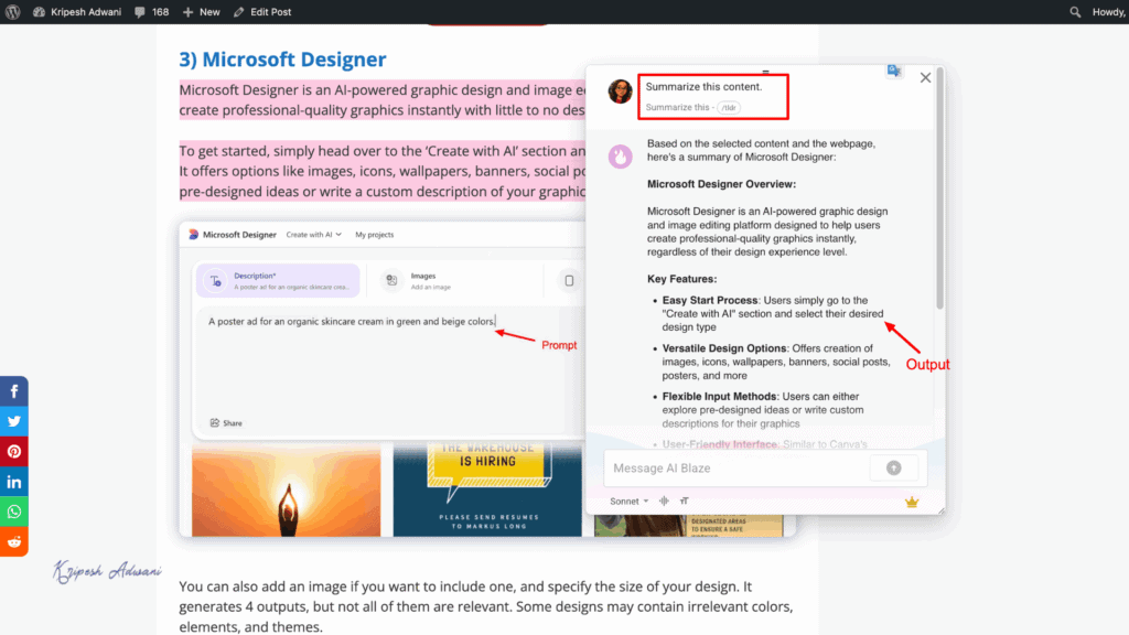 11 BEST AI Chrome Extensions (2026) - Everyone Should Use This 10 AI Blaze summarize content