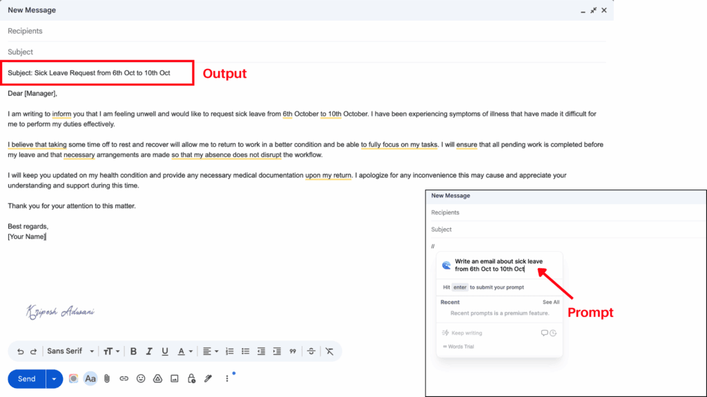 11 BEST AI Chrome Extensions (2026) - Everyone Should Use This 21 Compose AI email output