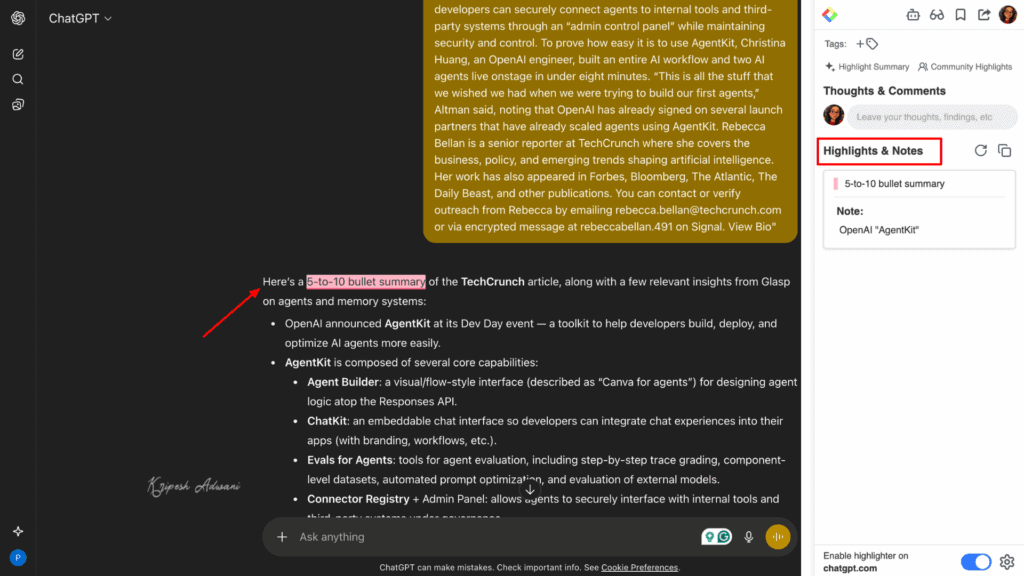 11 BEST AI Chrome Extensions (2026) - Everyone Should Use This 18 Glasp webpage summary and notes