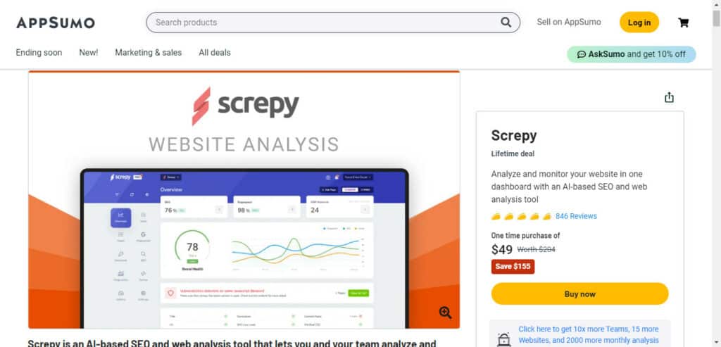 Screpy - AppSumo Lifetime Deal