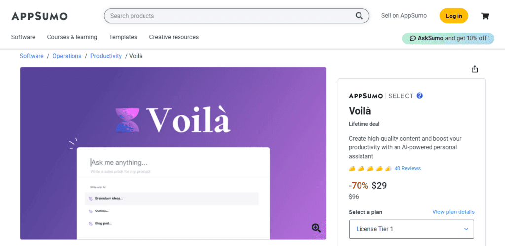 Voila Review (2026) - AI to Supercharge Your Productivity! 3 Voila AppSumo Deal