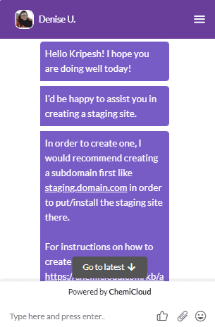 9 Best Shared Hosting (2026) - Real Tests & Comparisons 7 ChemiCloud Live chat support