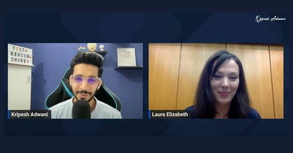 Kripesh Adwani Interviewing Laura Elizabeth