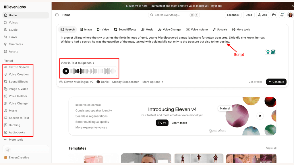 elevenlabs-free-ai-tools-interface
