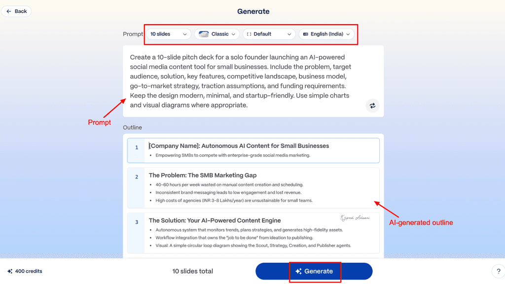 gamma-free-ai-tools-interface