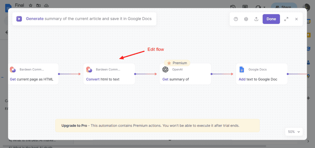 Top 22 Best AI Tools for Small Business (2026) 27 Bardeen AI customize flow