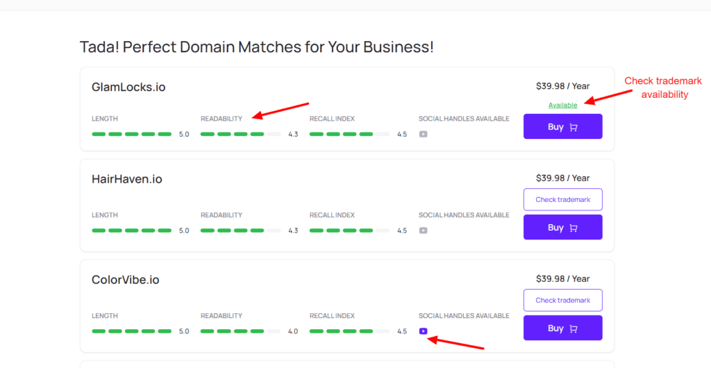 Brandsnap Domain ideas