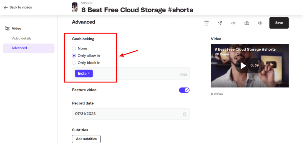 Daily Motion - Geo Blocking