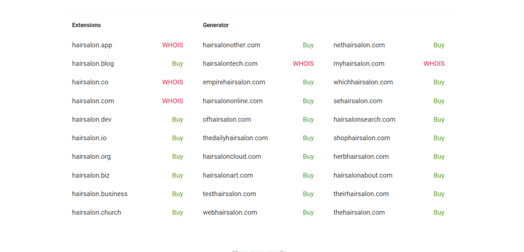 Nameboy domain ideas