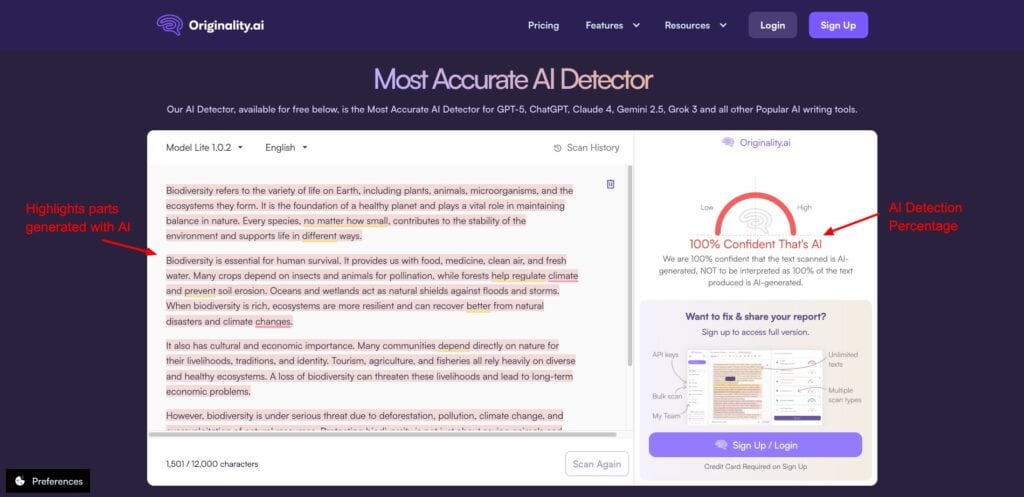 21 Best AI Tools for Students in 2026 (Mostly FREE) 14 Originality AI content detection