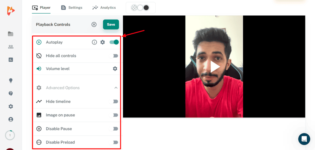 Spotlightr - playe controls