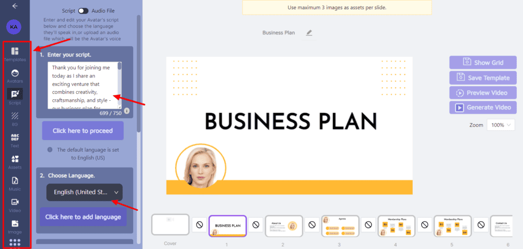 Top 22 Best AI Tools for Small Business (2026) 21 Vidboard AI script