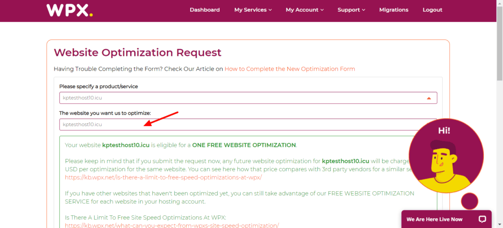WPX Hosting Review (November 2025) - Worth The Money? 15 WPX Optimization Request
