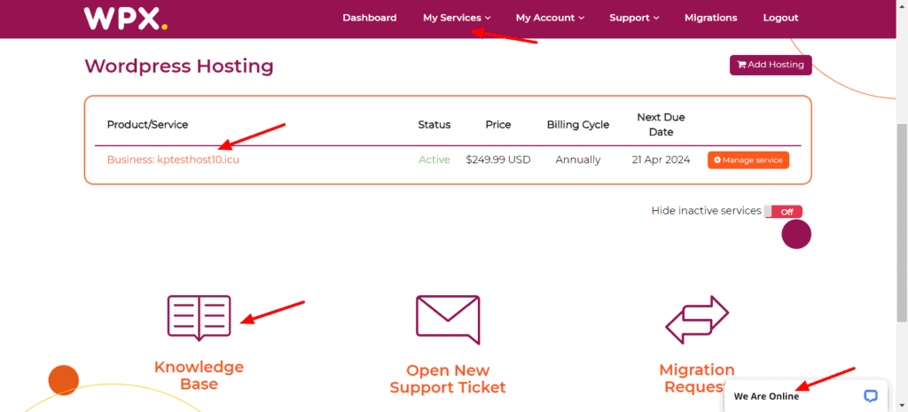 WPX Hosting Review (November 2025) - Worth The Money? 2 WPX hosting interface
