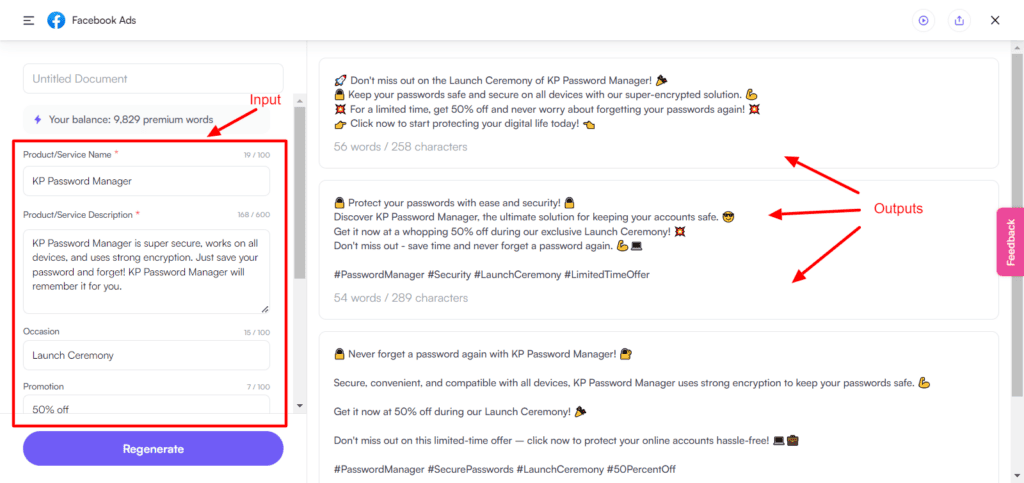 Top 22 Best AI Tools for Small Business (2026) 3 Writesonic Facebook ad