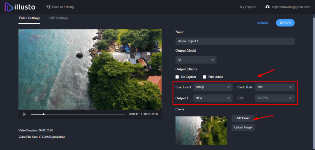 Exporting Your Illusto Video