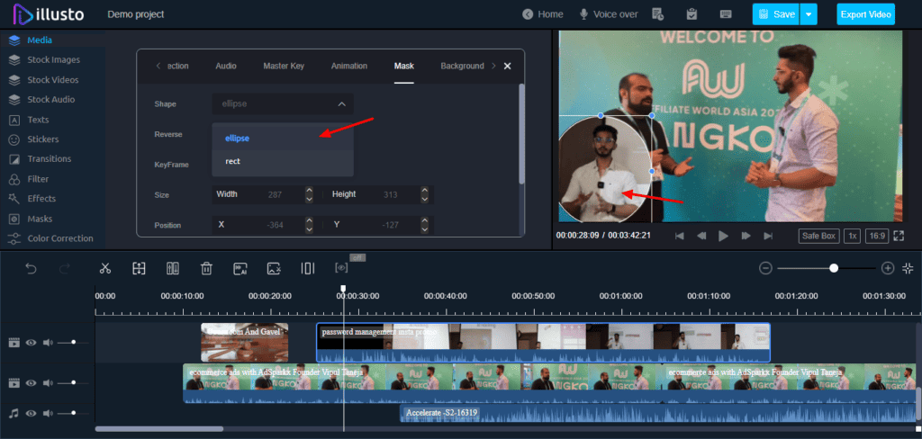 Illusto Masking Settings