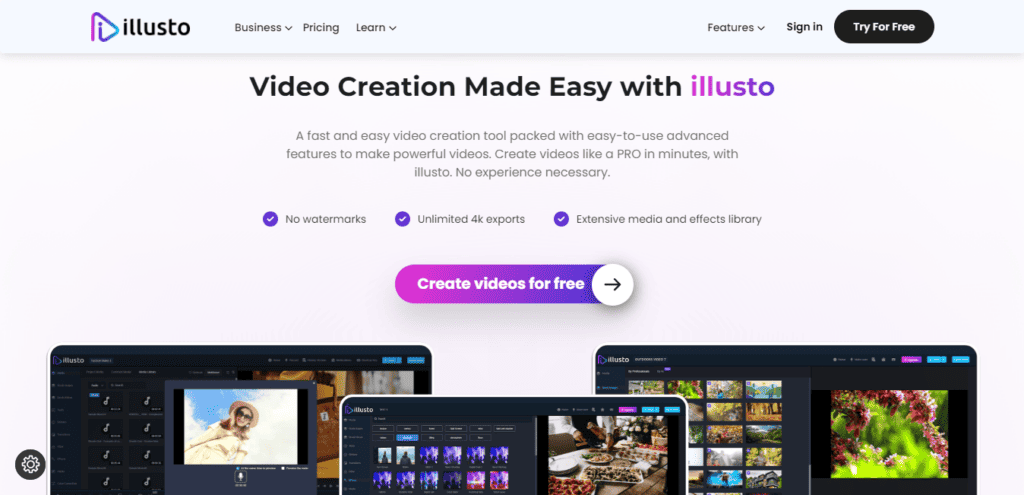 Illusto Homepage