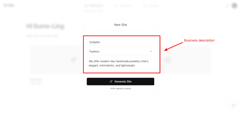 Vzy business description