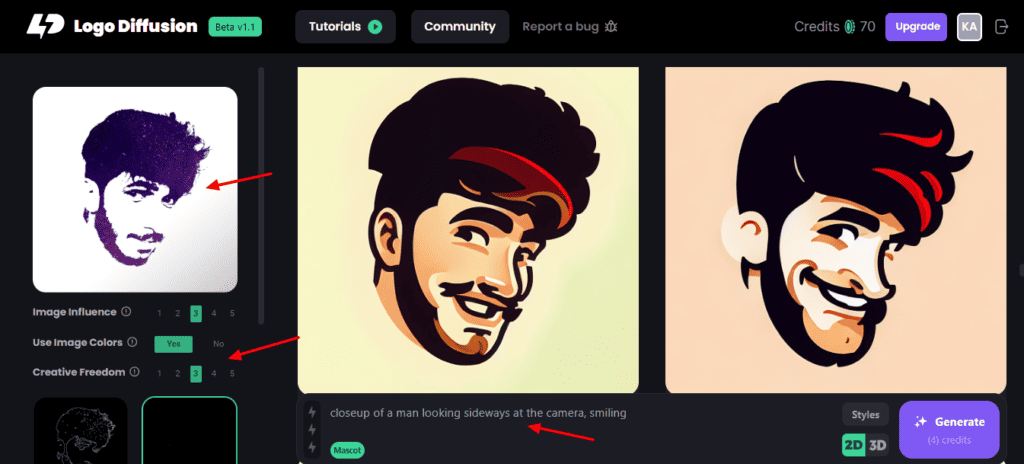 Logo Diffusion Review (2026) - Best AI Logo Maker? 14 Logo Diffusion - image to illustration
