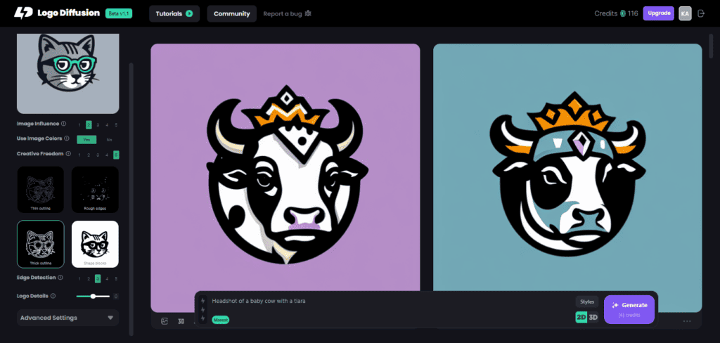 Logo Diffusion Review (2026) - Best AI Logo Maker? 18 Logo Diffusion - redesigning logo