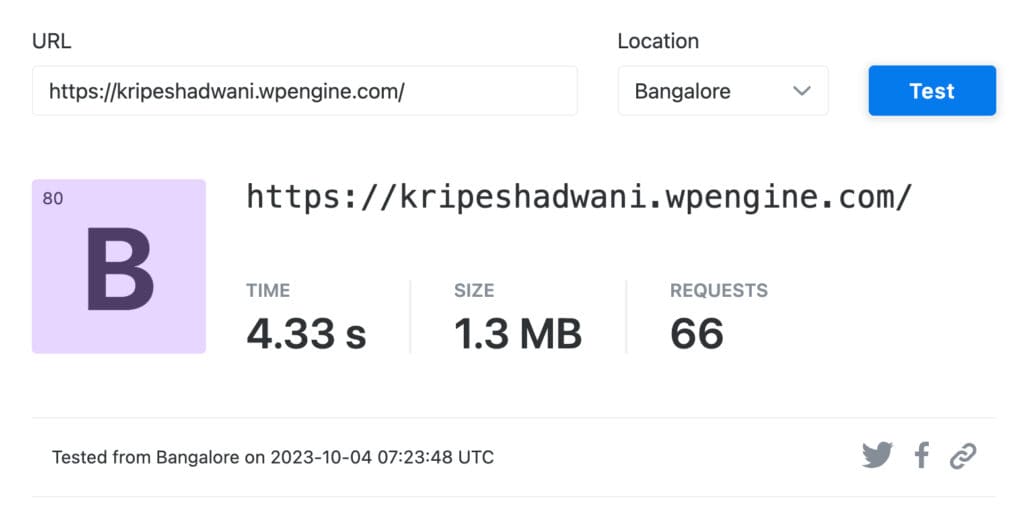 WP Engine Review (November 2025) - Overrated Service? 5 WP Engine Speed Tests - India