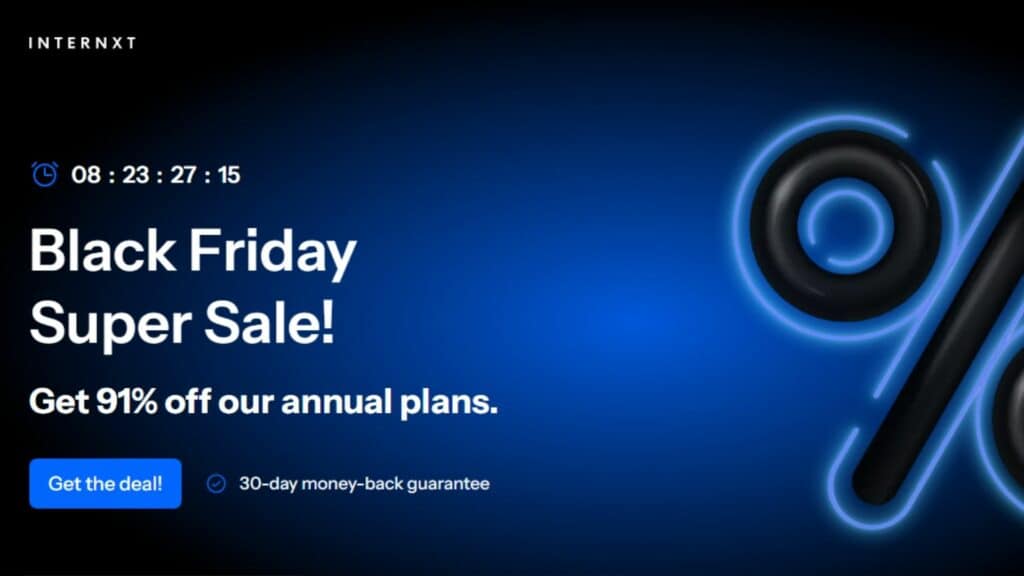 Internxt Black Friday Deal Page